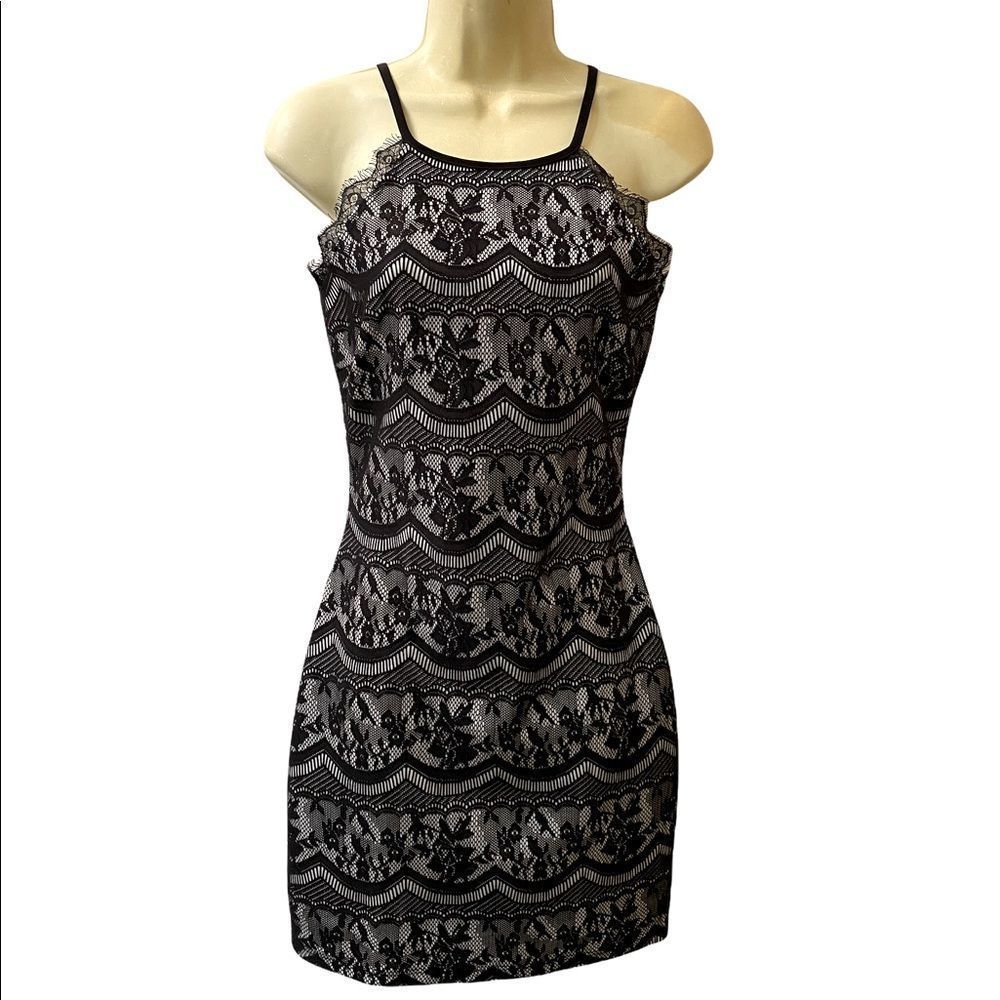 WINDSOR Black Lace Dress LBD Small